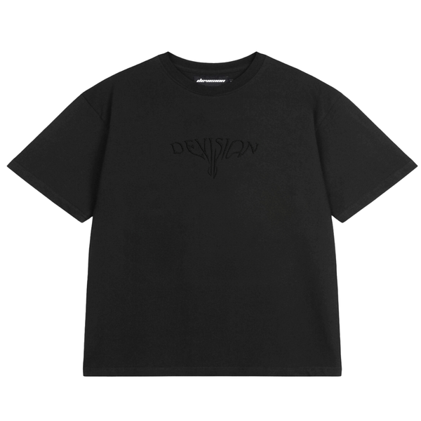 Essential T-shirt - Czarna koszulka typu boxy oversize