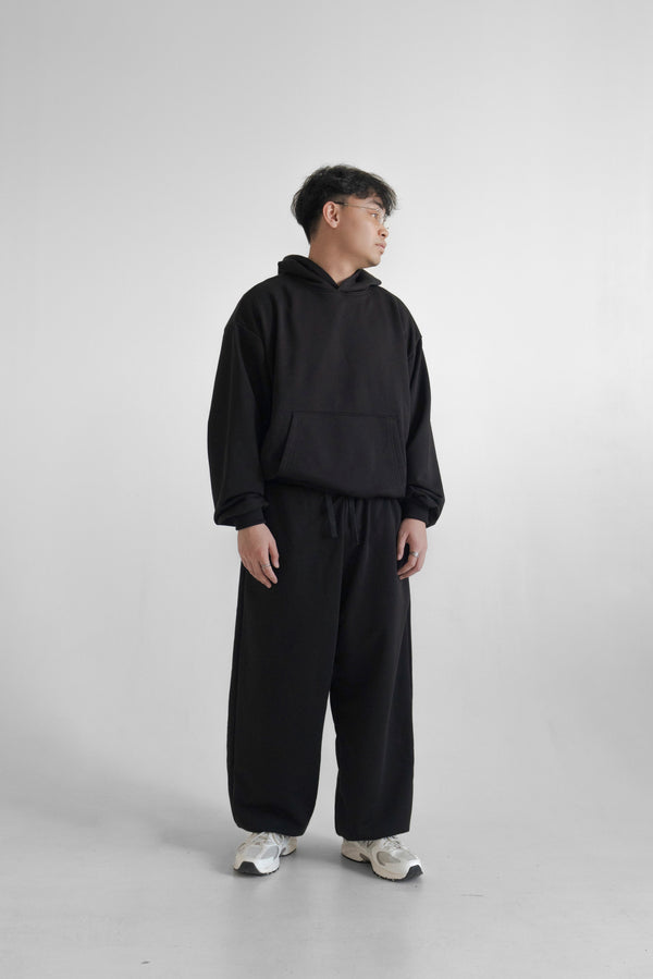 BASIC Sweatpants Black - Czarne dresy typu baggy