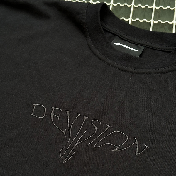 Basic T-shirt - Czarna koszulka typu boxy oversize