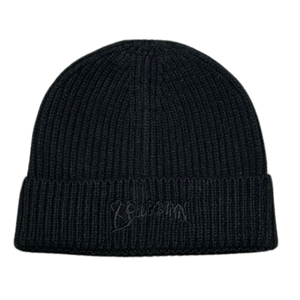 BLACK BEANIE - czapka streetwearowa 