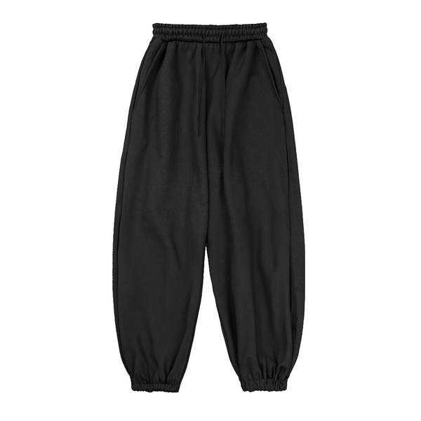 BASIC Sweatpants Black - Czarne dresy typu baggy